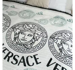 Півтораспальний флісовий плед ™KrisPol, 1154-1 “Versace (Версаче)”